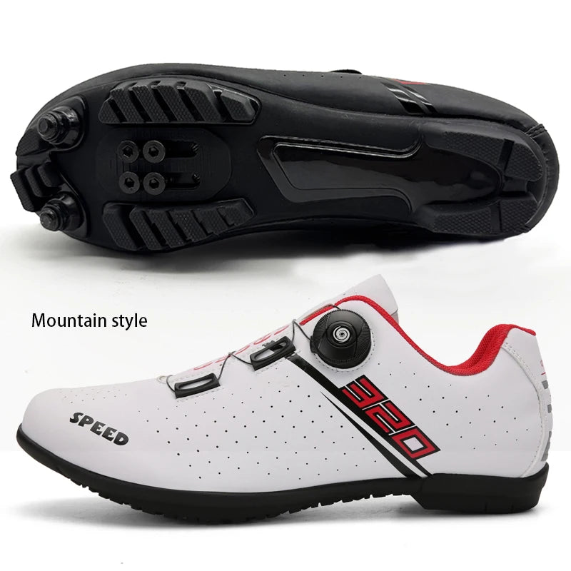 Men Cycling Shoes Road Cycling Sports Shoes Women MTB Racing Competition Self-Locking Cycling Shoes Spd Cleats Cycling Shoes