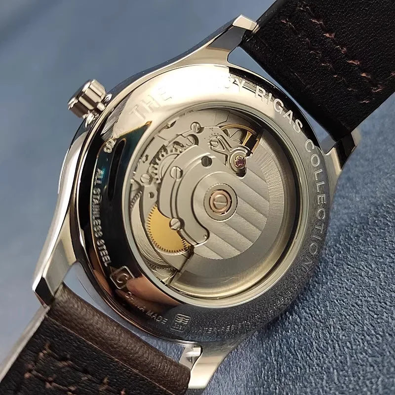 Vakuy Automatic Mechanical Watch Man's Business Auspicious Face Seagull ST2130 Movement Blue Pointer Waterproof Men's