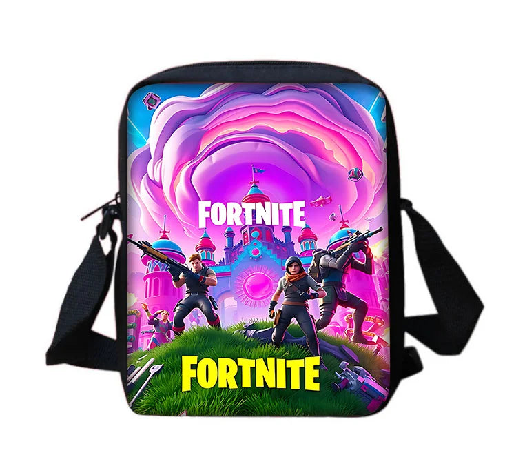 Bolso bandolera estampado Hot Game Boy Girls, diseño infantil F-FortniteS, bolso casual para hombre y mujer, bolso para teléfono y compras