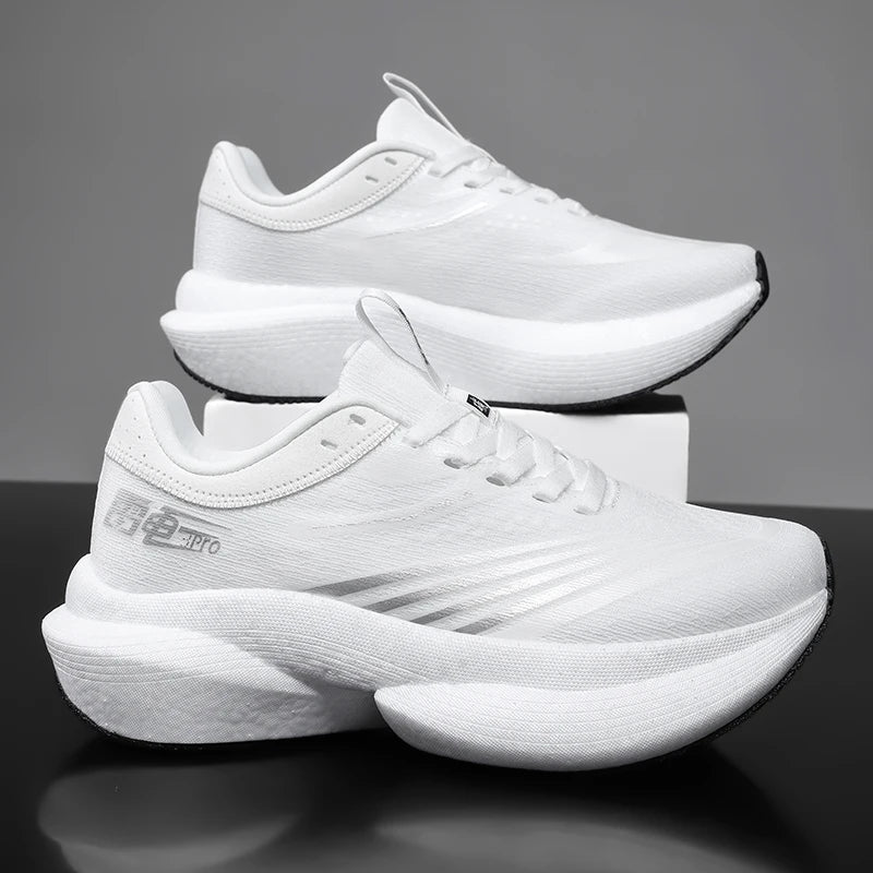 New Running Shoes Carbon Plate Marathon Men Sports Breathable Lightweight Women's Comfortable Athletic Non-slip Sneakers Casual