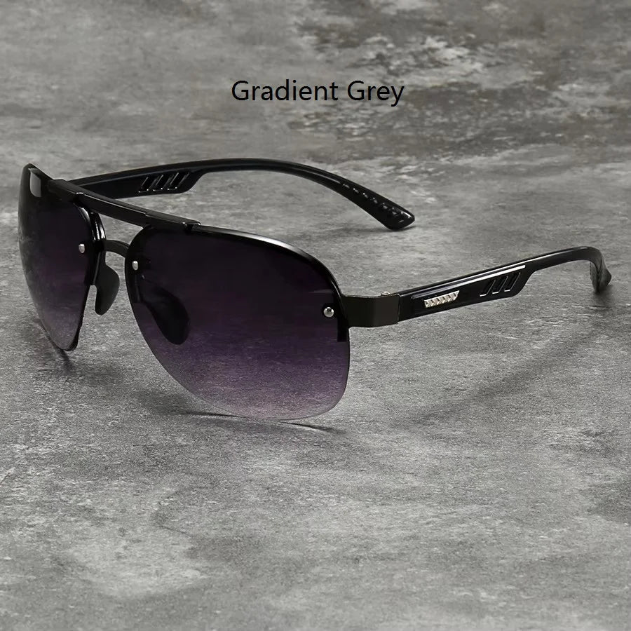 Fashion Vintage Eyewear Gradient Lens Pilot Sunglasses Men and Women Fishing Driving Man Luxury Brand Designer Sun Glasses