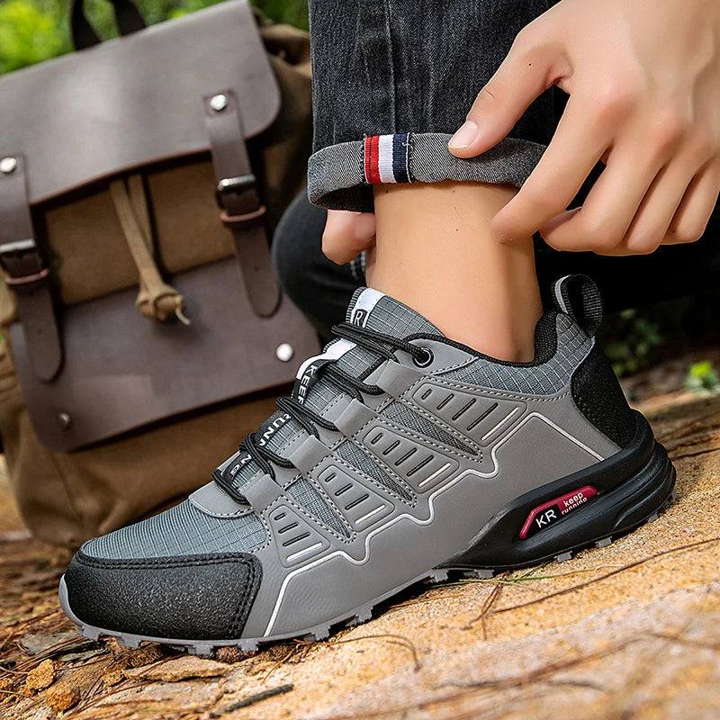 Men's Lockless Cycling Shoes,Outdoor Mountain Cross-Country Non-slip Hiking shoes,Breathable Sports Shoes,Road Cycling Shoes
