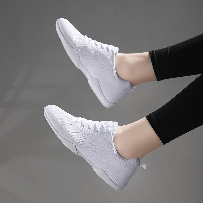Marwoo Girls White Cheer Dance Sneakers Kids Lightweight Cheerleading Training Walking Tennis Womens Fashion Sports Shoes 2316