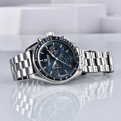 Nuevo reloj para hombre PAGANI DESIGN V6 Moon 2026, cronógrafo deportivo Speed, reloj de cuarzo para hombre, cristal de zafiro AR, bisel de cerámica, reloj seguro