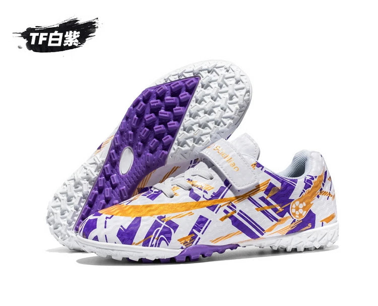 Kids Football Boots Soccer Shoes FG/TF School Football Boots Boys Girls Cleats Grass Sneakers Child Outdoor Athletic Training