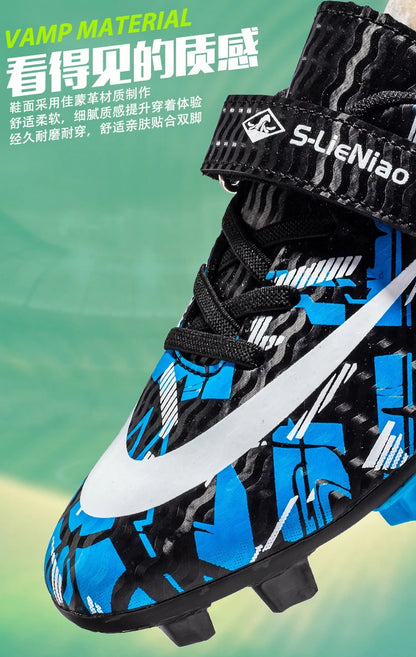 Kids Football Boots Soccer Shoes FG/TF School Football Boots Boys Girls Cleats Grass Sneakers Child Outdoor Athletic Training