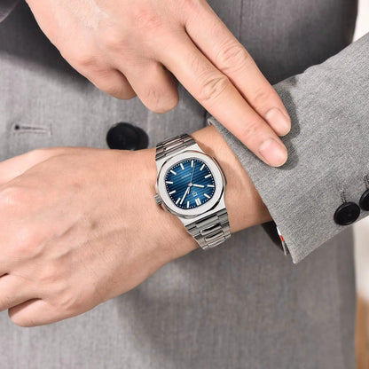 PAGANI DESIGN 2026 Nuovo orologio automatico di lusso da uomo, orologio da polso meccanico in acciaio inossidabile con vetro zaffiro, quadrante tonneau 40MM
