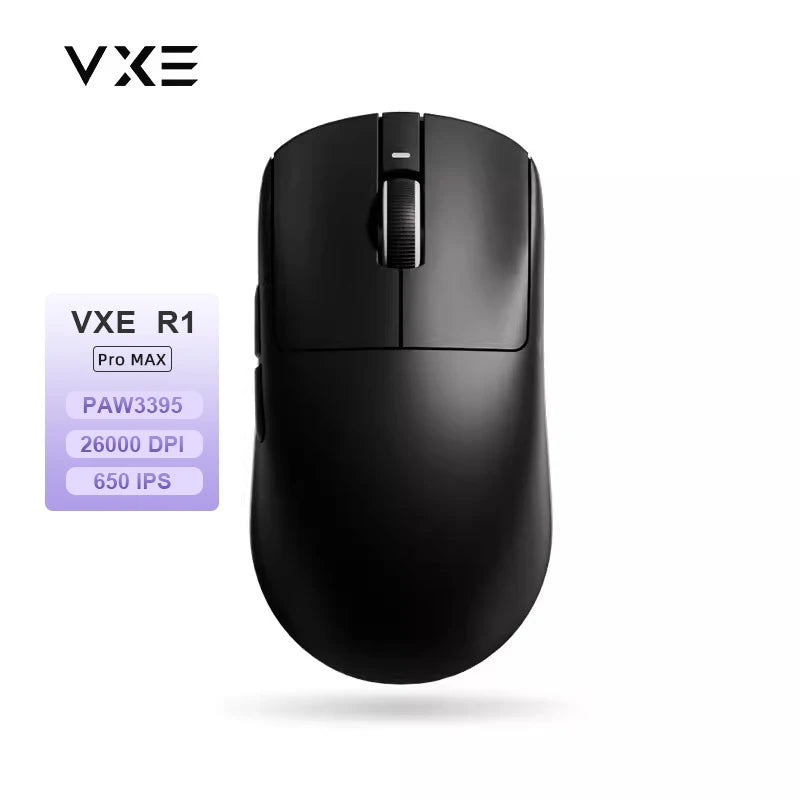 Ratón gaming inalámbrico ATK VXE Dragonfly R1 Pro MAX PAW3395 R1 SE Plus, ratón FPS esports personalizable, recargable y ligero