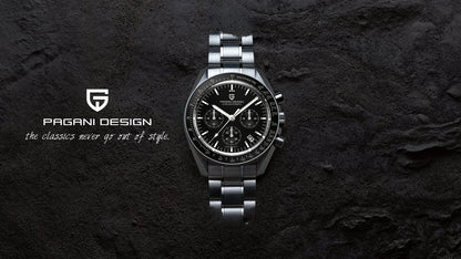 PAGANI DESIGN New men’s watches, luxury quartz watch, speed chronograph, AR sapphire glasses, 100M water-resistant, business watch 2026, EU local shipping