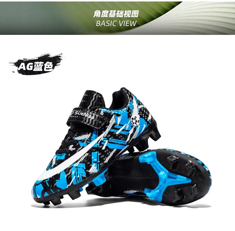Kids Football Boots Soccer Shoes FG/TF School Football Boots Boys Girls Cleats Grass Sneakers Child Outdoor Athletic Training