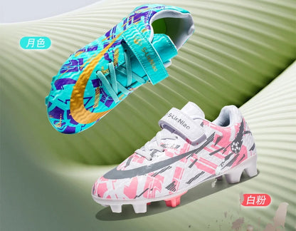 Kids Football Boots Soccer Shoes FG/TF School Football Boots Boys Girls Cleats Grass Sneakers Child Outdoor Athletic Training