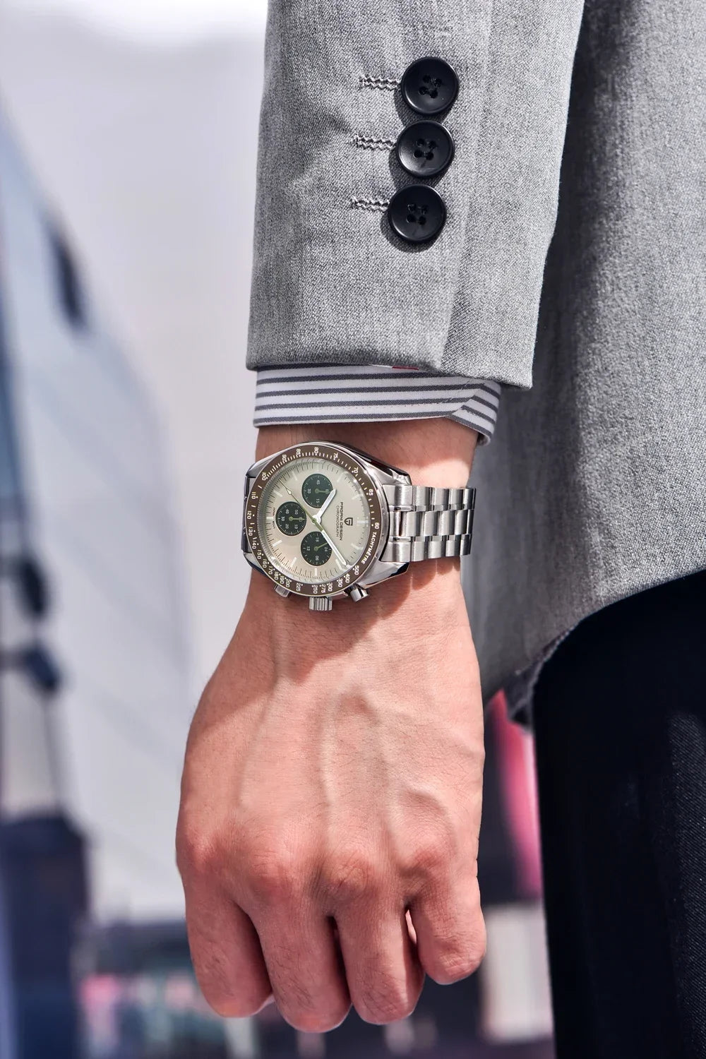 Nuevo reloj para hombre PAGANI DESIGN V6 Moon 2026, cronógrafo deportivo Speed, reloj de cuarzo para hombre, cristal de zafiro AR, bisel de cerámica, reloj seguro