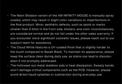 Angry Miao Infinity herní bezdrátová myš, kovová, ultralehká, dutá, hot-swappable, PAW3950, duální 8K, kabelová, třírežimová