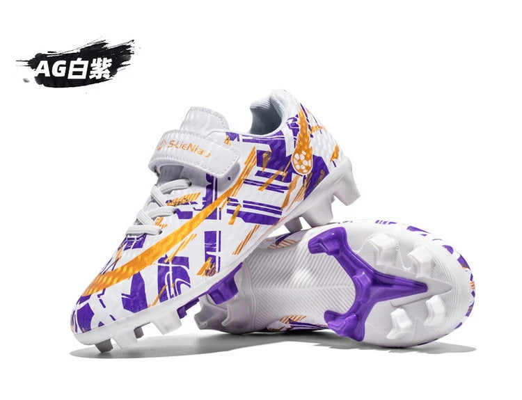 Kids Football Boots Soccer Shoes FG/TF School Football Boots Boys Girls Cleats Grass Sneakers Child Outdoor Athletic Training