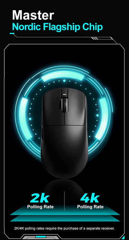 Ratón gaming inalámbrico ATK VXE Dragonfly R1 Pro MAX PAW3395 R1 SE Plus, ratón FPS esports personalizable, recargable y ligero