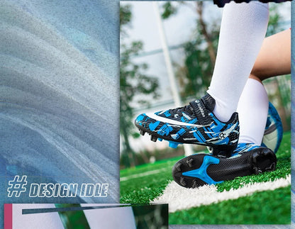 Kids Football Boots Soccer Shoes FG/TF School Football Boots Boys Girls Cleats Grass Sneakers Child Outdoor Athletic Training