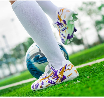 Kids Football Boots Soccer Shoes FG/TF School Football Boots Boys Girls Cleats Grass Sneakers Child Outdoor Athletic Training