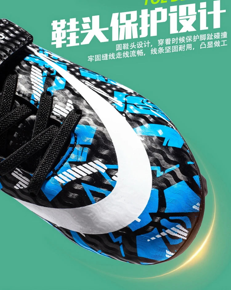 Kids Football Boots Soccer Shoes FG/TF School Football Boots Boys Girls Cleats Grass Sneakers Child Outdoor Athletic Training
