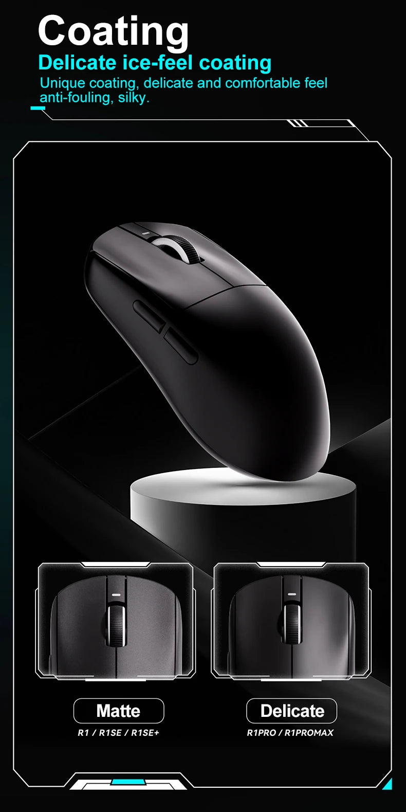 ATK VXE Dragonfly R1 Pro MAX bezdrátová herní myš PAW3395 R1 SE Plus vlastní e-sportovní FPS myš, dobíjecí, lehká