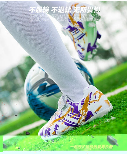 Kids Football Boots Soccer Shoes FG/TF School Football Boots Boys Girls Cleats Grass Sneakers Child Outdoor Athletic Training