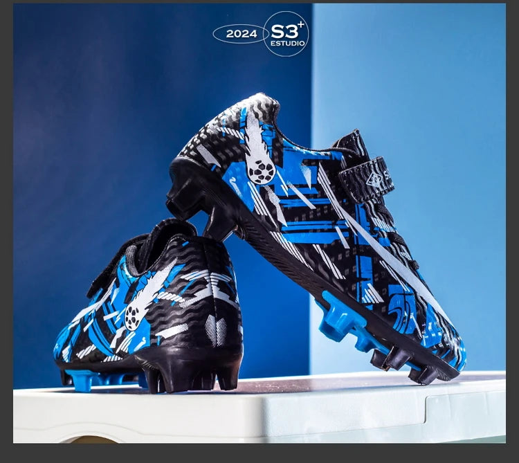 Kids Football Boots Soccer Shoes FG/TF School Football Boots Boys Girls Cleats Grass Sneakers Child Outdoor Athletic Training