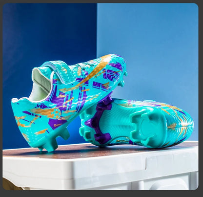 Kids Football Boots Soccer Shoes FG/TF School Football Boots Boys Girls Cleats Grass Sneakers Child Outdoor Athletic Training