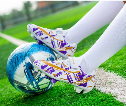 Kids Football Boots Soccer Shoes FG/TF School Football Boots Boys Girls Cleats Grass Sneakers Child Outdoor Athletic Training