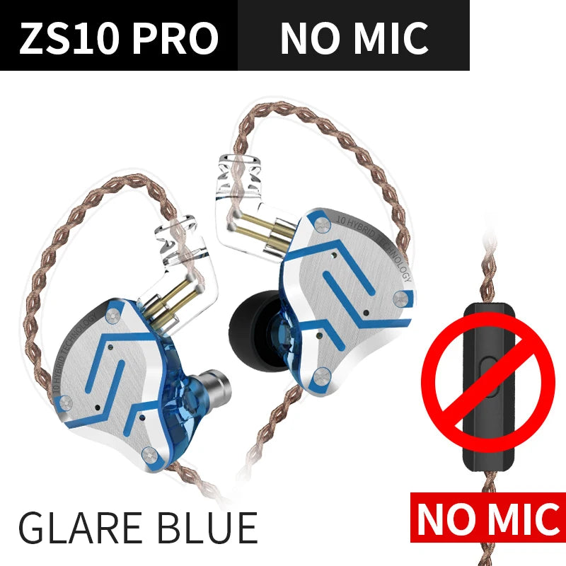 KZ ZS10 PRO écouteur intra-auriculaire 4BA + 1DD hybride HIFI métal casque Sport suppression de bruit casque KZ ZSX ZAX ASX ZST ZSN PRO ES4 AS16