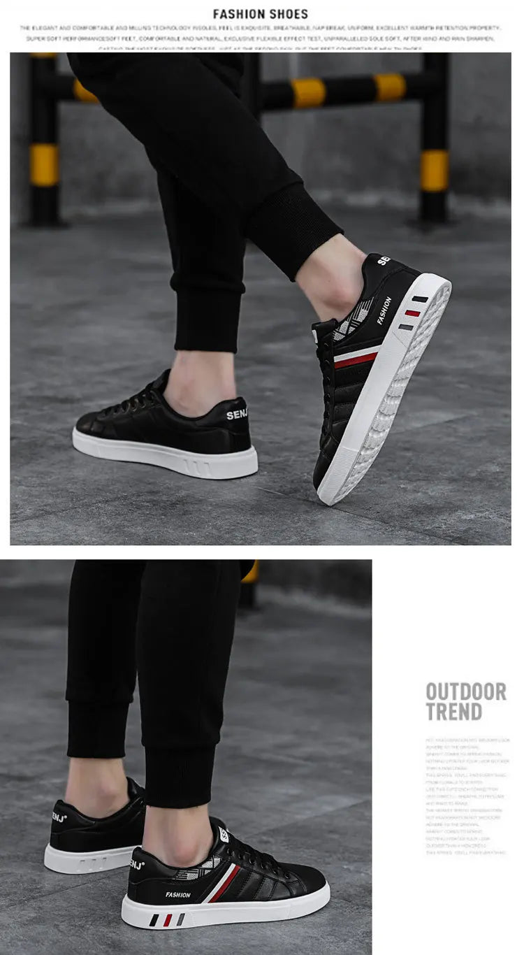 Sneakers casual da uomo, scarpe da skateboard in PU, scarpe basse per studenti, sneakers outdoor, scarpe street con lacci, scarpe da camminata, taglia grande 48