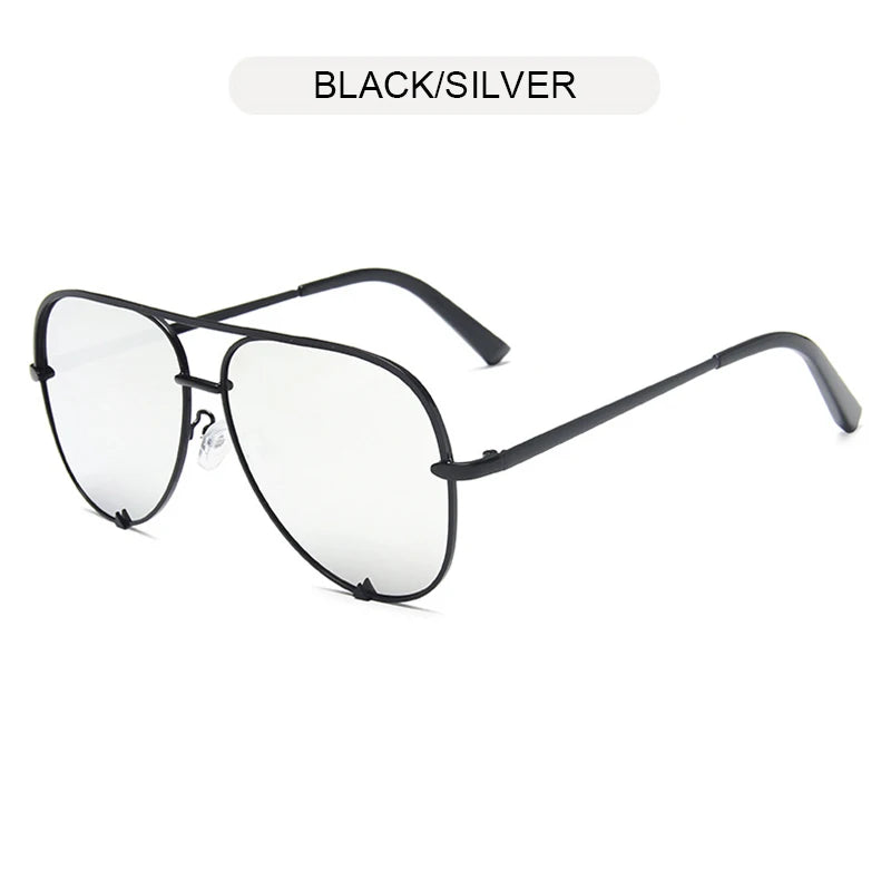 Classic Metal Aviation Sunglasses Women Fashion Alloy Pilot Sun Glasses Men Gradient Black Driving Shades Ladies UV400