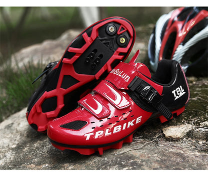 Professional Racing Road Bike Cycling Shoes for Men, Outdoor Non-Slip MTB Bicycle Sneakers, Breathable Self-Locking Sports Cleat Shoes