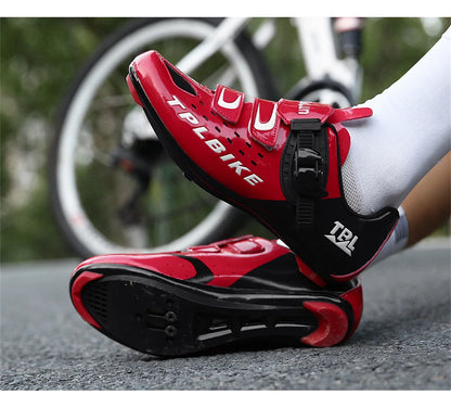 Professional Racing Road Bike Cycling Shoes for Men, Outdoor Non-Slip MTB Bicycle Sneakers, Breathable Self-Locking Sports Cleat Shoes