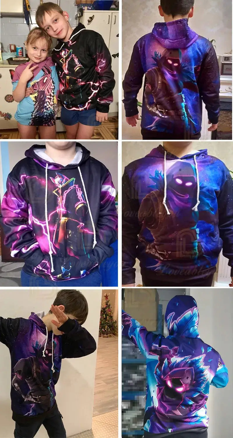Sweatshirts e hoodies Fortnite Peely com estampado de novo design, para homem, mulher e criança, manga comprida, moda casual, streetwear com capuz, pulóveres