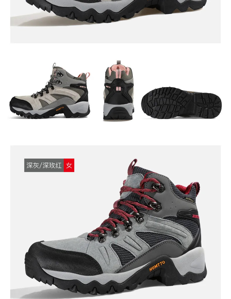 HUMTTO Hiking Shoes Men Winter Outdoor Sports Climbing Shoes Hunting Shoes Warm Women Trekking Sneakers Ankle Boots Tactical