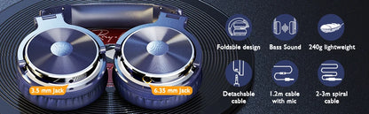 OneOdio Pro-10 Studio Monitoring Headphones – Wired HiFi Over-Ear Headset with 50mm Drivers, Deep Bass & Professional Audio
