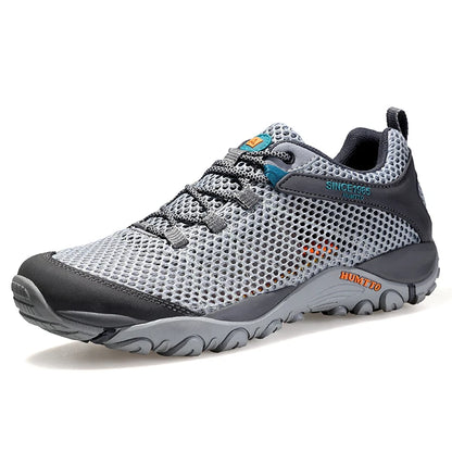 HUMTTO Summer Hiking Sneakers Shoes for Men 2021 Breathable Outdoor Trekking Sport Mens Water Shoes Climbing Walking Man Shoes