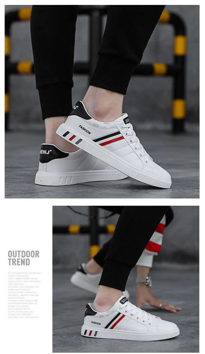 Sneakers casual da uomo, scarpe da skateboard in PU, scarpe basse per studenti, sneakers outdoor, scarpe street con lacci, scarpe da camminata, taglia grande 48