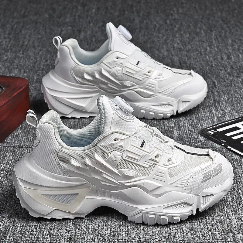Luxury Men's Sneakers, Casual Breathable Trainer, Race Fashion Loafers, Running Shoes for Men Tennis