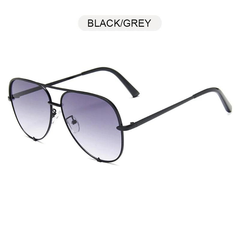 Classic Metal Aviation Sunglasses Women Fashion Alloy Pilot Sun Glasses Men Gradient Black Driving Shades Ladies UV400