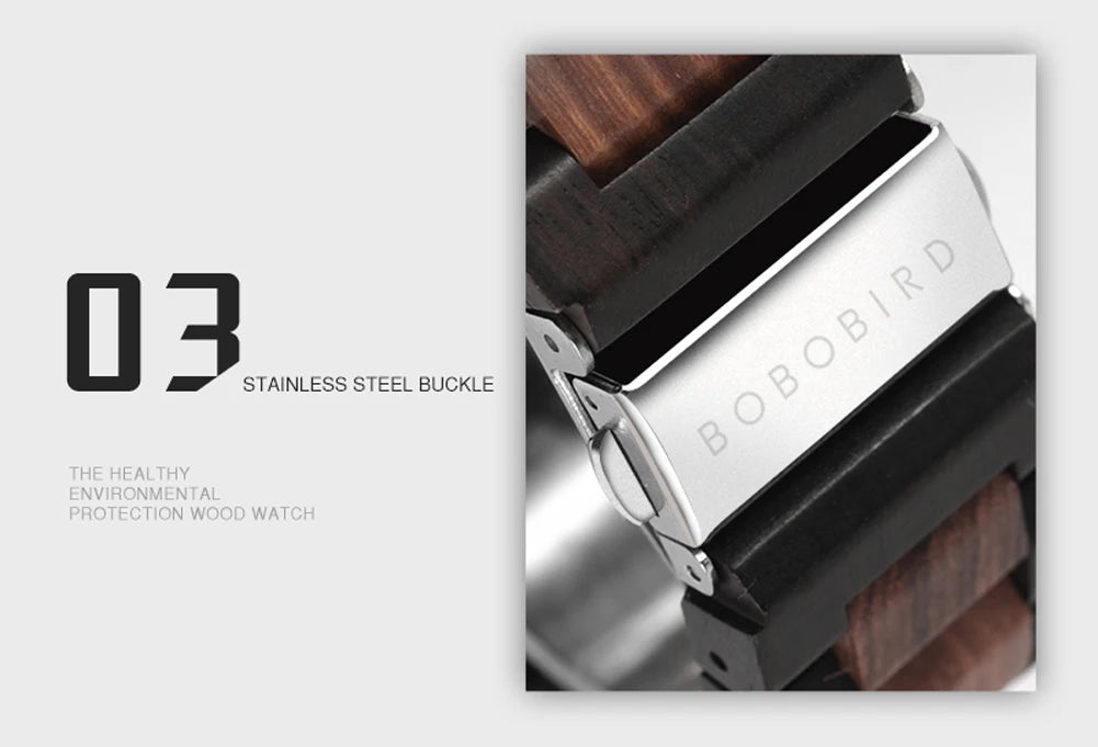 BOBO BIRD Wood Mechanical Watch Men Relogio Masculino Big Mens Watches Top Brand Luxury Timepieces erkek kol saati Dropshipping