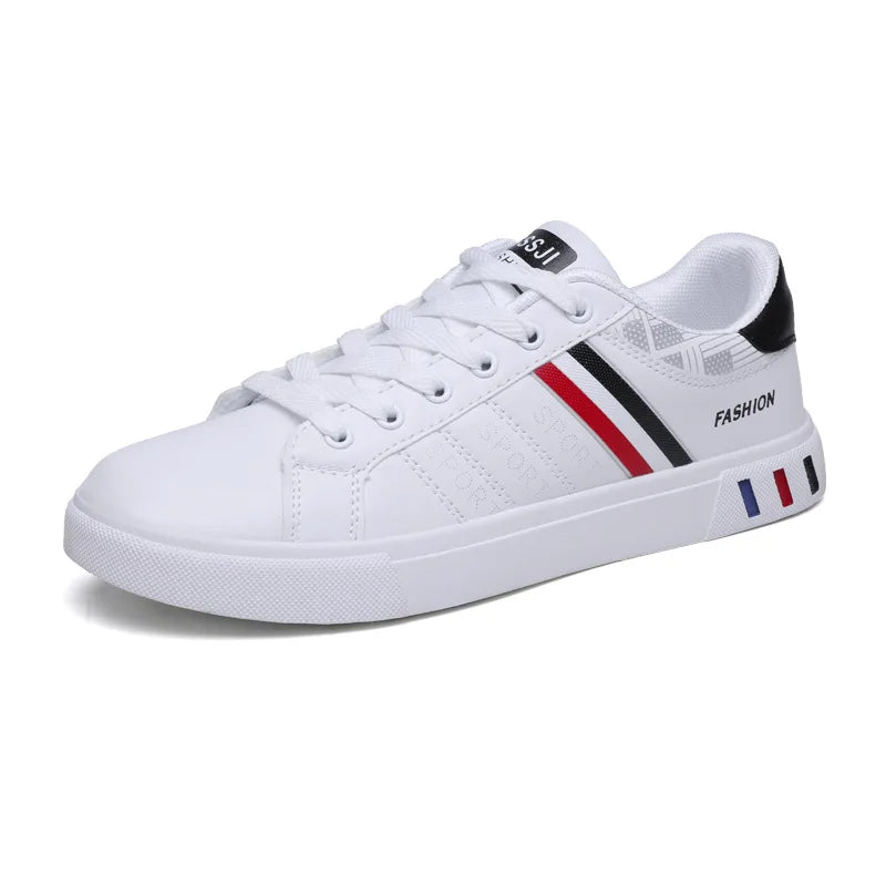 Sneakers casual da uomo, scarpe da skateboard in PU, scarpe basse per studenti, sneakers outdoor, scarpe street con lacci, scarpe da camminata, taglia grande 48