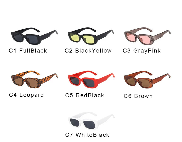 BEGREAT Fashion Retro Small Rectangle Sunglasses Brand Designer Vintage Travel Female Sun Glasses Eyewear Shade UV400 Protection