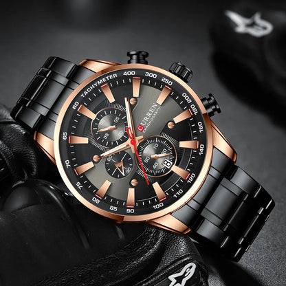 CURREN New Mens Watches Quartz Business Waterproof Watch Man Watches Top Brand Luxury WristWatch Men Chronograph Reloj Hombre