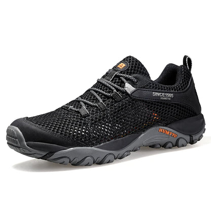 HUMTTO Summer Hiking Sneakers Shoes for Men 2021 Breathable Outdoor Trekking Sport Mens Water Shoes Climbing Walking Man Shoes