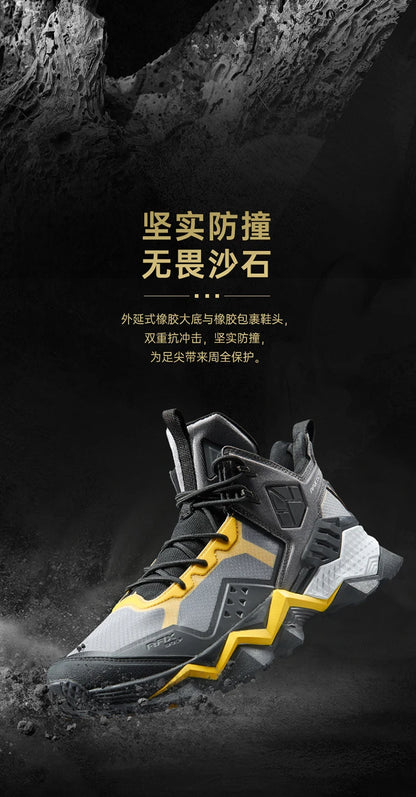 Rax Men's Waterproof Hiking Shoes Breathable Hiking Boots Outdoor Trekking Boots Sports Sneakers Tactical Shoes