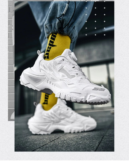 Luxury Men's Sneakers, Casual Breathable Trainer, Race Fashion Loafers, Running Shoes for Men Tennis