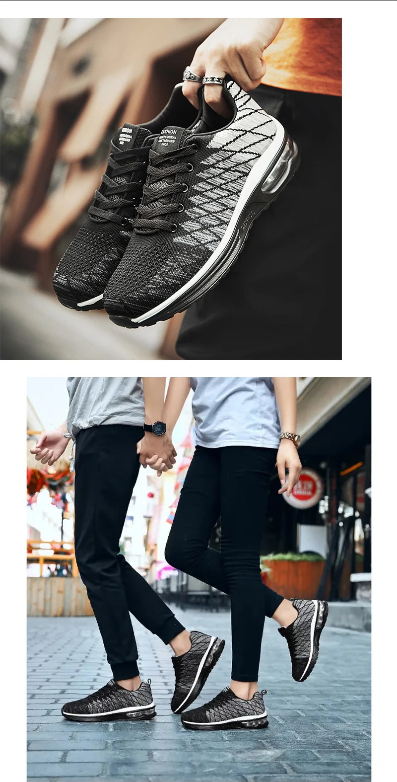 Men’s Running Shoes Fashion Breathable Outdoor Sports Sneakers Comfortable Athletic Footwear for Women