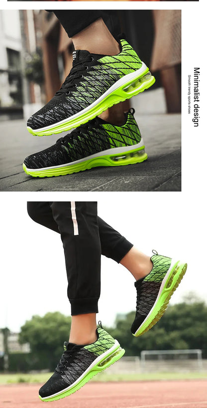 Men’s Running Shoes Fashion Breathable Outdoor Sports Sneakers Comfortable Athletic Footwear for Women