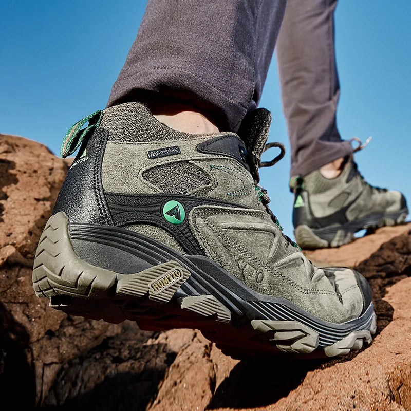 HUMTTO Hiking Shoes Men Winter Outdoor Sports Climbing Shoes Hunting Shoes Warm Women Trekking Sneakers Ankle Boots Tactical