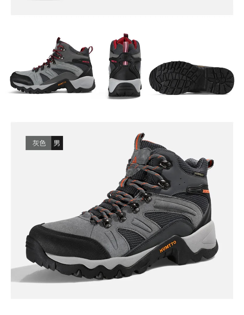 HUMTTO Hiking Shoes Men Winter Outdoor Sports Climbing Shoes Hunting Shoes Warm Women Trekking Sneakers Ankle Boots Tactical